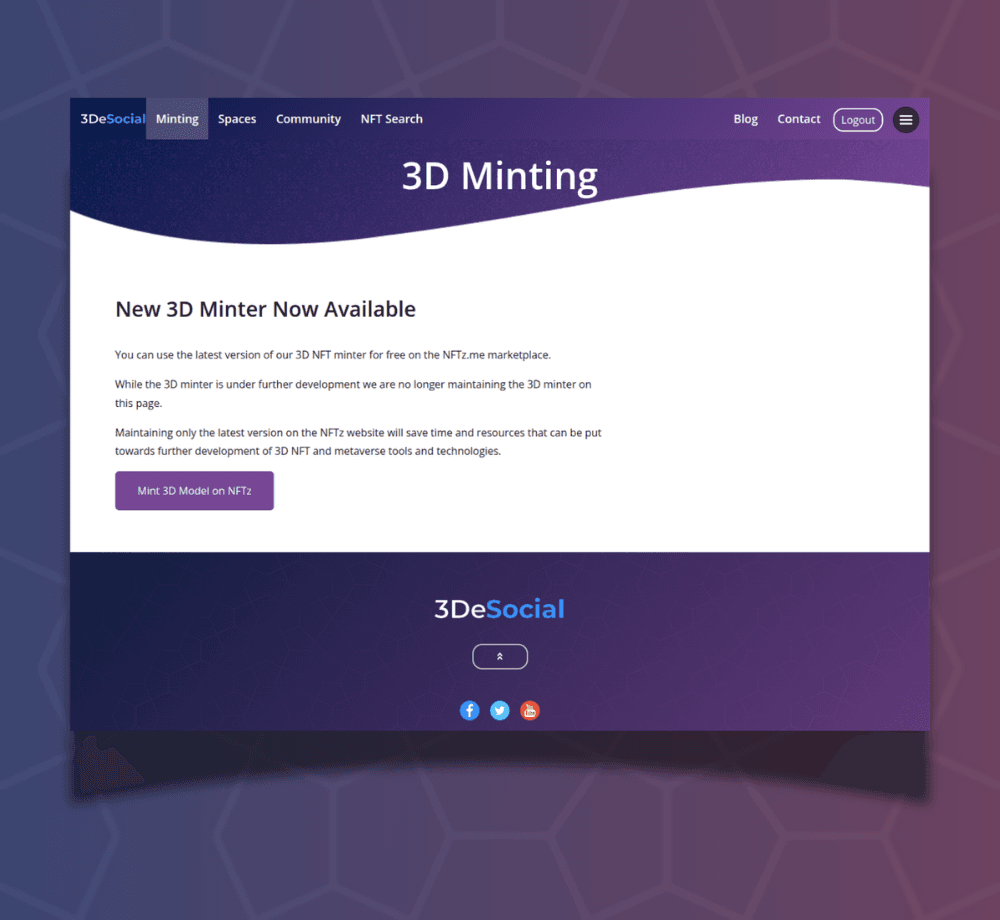 3D NFT Minting