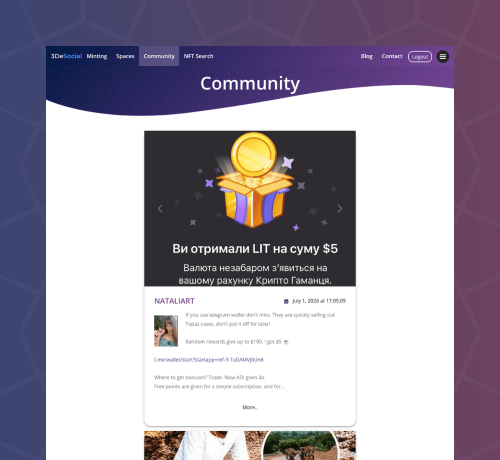 Community Social Feed