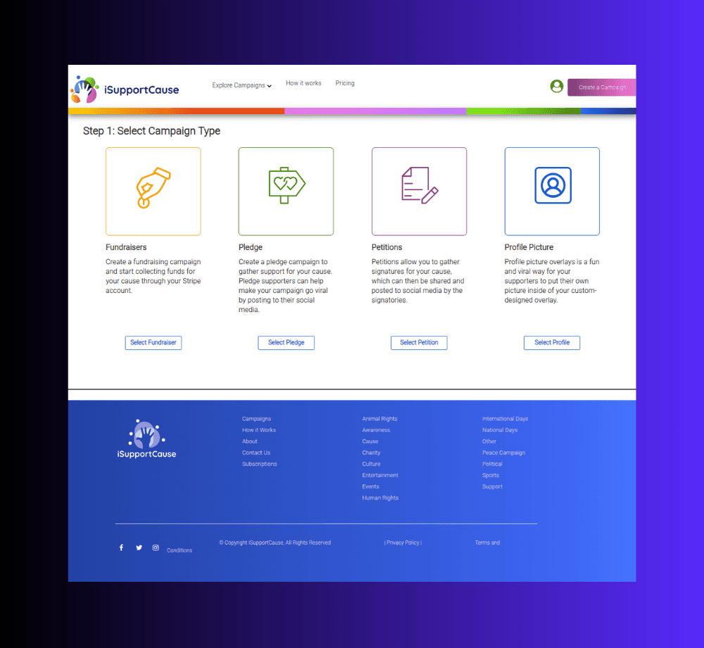 Multi-Type Campaign Creation