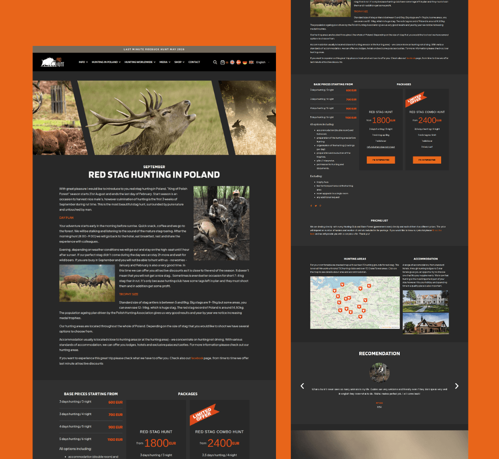 Deep Regional Package Pages