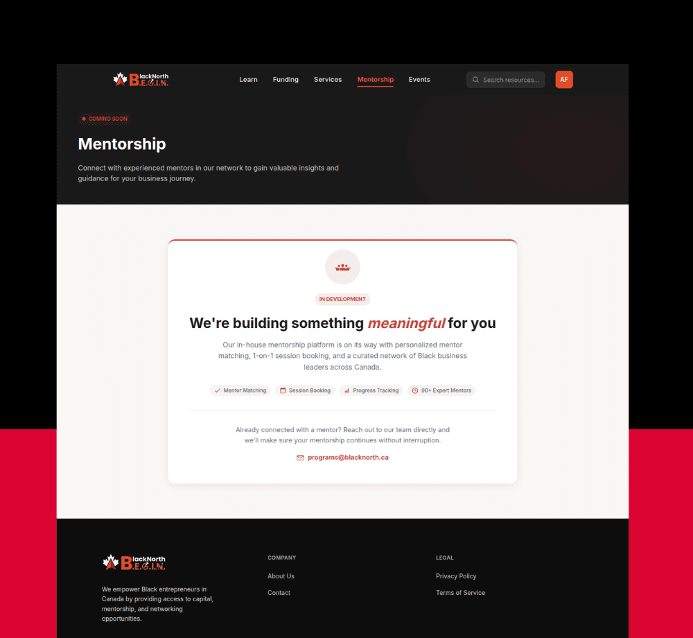 Mentorship & Events