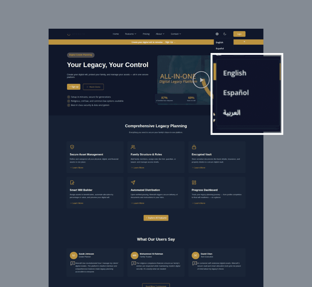 3-Language Localization