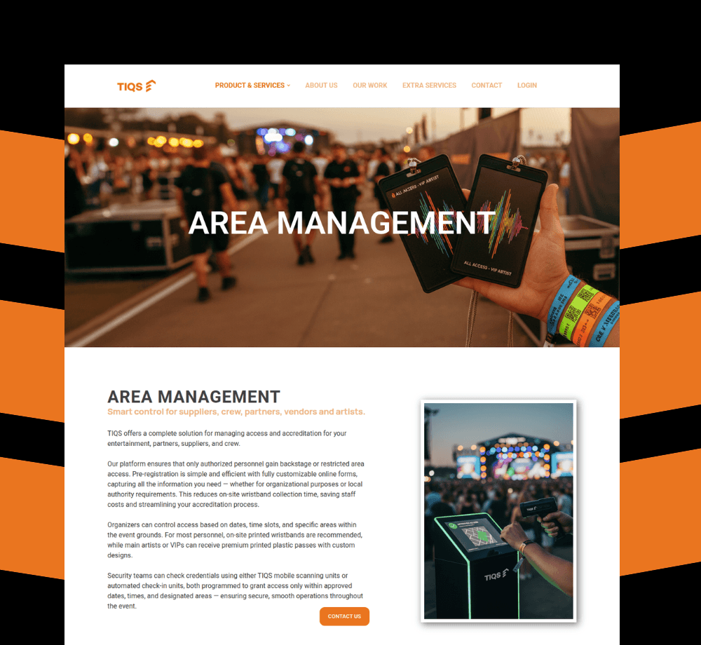 Area Management & Accreditation