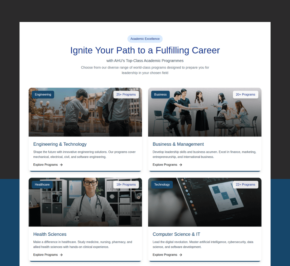 Academic Programs Showcase
