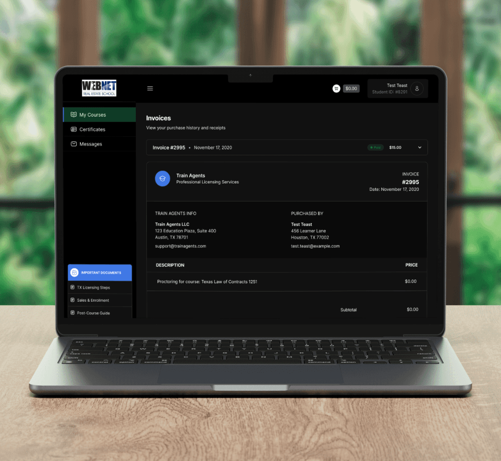 Billing & Transcripts
