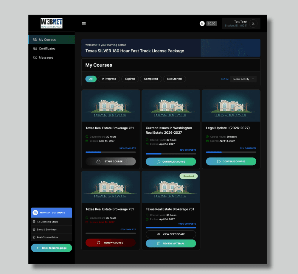 Student Dashboard